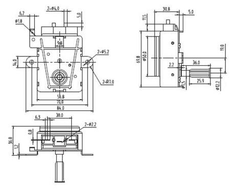 Grillmotor bis 10 kg 2,2 U/min ca 1,2Nm 6 Watt AC 230V Grill Motor 
